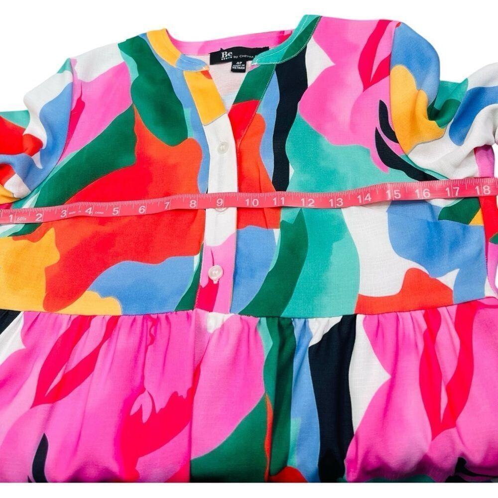 Be by CHETTA B Colorful Babydoll Dress - Picture 6 of 11